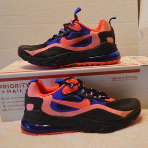 Nike Air Max 270 React running shoes sz 7Y EUC